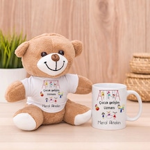 Çocuk Gelişimi Öğretmenine Hediye Peluş Ayıcık Ve Kupa Bardak