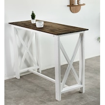 Ahşap Bar Masası Dekoratif Mutfak Masası 5056