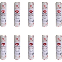 Roll-up Tek Kullanımlık Laminelli Çiçek Desenli Kağıt Masa Örtüsü - 100x150 Cm. - 16 Yaprak 10 Rulo