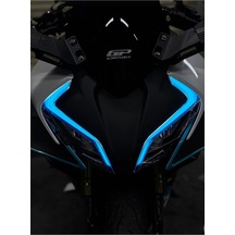 Cf Moto 450 Sr Mavi Led Sticker Folyo Kaplama