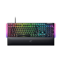 Blackwidow V4 Yeşil Anahtar - Chroma Rgb Mekanik Oyun Klavyesi - Snap Tap Tıklamalı Mekanik Anahtarlar, 6 Özel Makro Tuşu, Avuç İçi Dayanağı Tr Düzeni Siyah