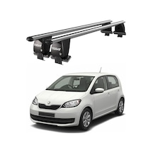 Royal Skoda Citigo 2012 Ve Sonrası Uyumlu Gri Kilitli Ara Atkı Port Bagaj Tavan Barı