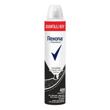 Rexona Invisible Black+White Kadın Sprey Deodorant 200 ML