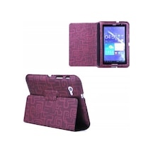 Galaxy Tab 7 P6200 İle Uyumlu Standlı Kılıf Kırmızı Renk Kılıf