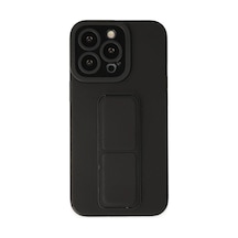 Apple İphone 13 Pro Kılıf Mega Standlı Silikon - Siyah 0.2M-Çok Renkli