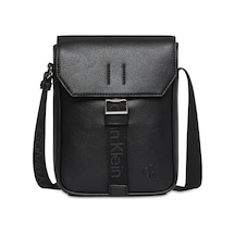 Calvin Klein Cargo Flap Reporter, Ub1 Siyah Erkek Postacı Çantası