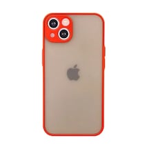 Apple İphone 13 Mini Kılıf Montreal Silikon Kapak - Kırmızı