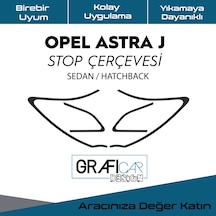 Opel Astra J Stop Çerçeve Stıcker Sedan/Hatchback