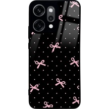 Oppo Reno 14 Pro Pembe Kurdele Tasarımlı Glossy Telefon Kılıfı Çok Renkli