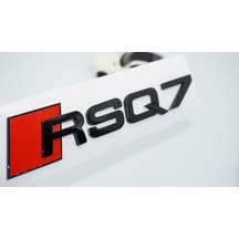 Rsq7 Siyah Abs 3m 3d Bagaj Logo Audi İle Uyumlu