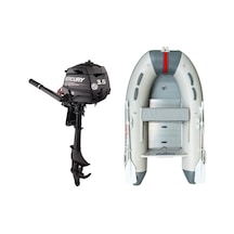 Marinport 2.30 Alüminyum Taban Şişme Bot + Mercury 3.5 Hp Deniz Motoru Kopya