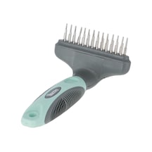 Kerbl Köpek Tüy Tarağı 15 x 9 CM Çift Sıralı Turkuaz