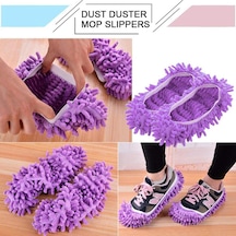 Mavi Paspas Terlik Tembel Zemin Parlatma Temizleme Çorap Ayakkabı Mop Terlik Kapağı