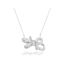 Brezza Lusso Jewelry Zirconia Taşlı Işıltılı Diamond Fiyonk Model Kadın Gümüş Kolye 45 CM 45 CM