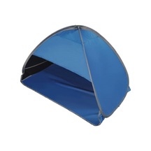 Suntek Plaj Çadırı Bahçe Güneş Gölgelik Ekran Gölge Uv Koruyucu Siyah Bant Mavi Siyah - Mavi