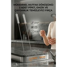 Zenvac 2 Adet Pipet Emzik Çaydanlık Temizleyici Fırça 718031 Zenvac29 Renkli