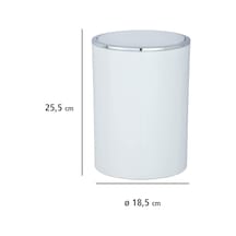 Çöp kovası beyaz (İnca model) 25.5 x 18.5 cm Beyaz