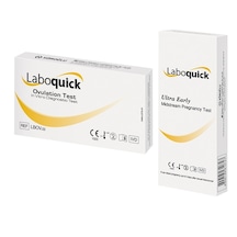 Laboquick Ovülasyon Testi 2 Test x 10 Paket + Ultra Erken Gebelik Testi 1 Test x 2 Paket