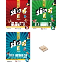 4. Sınıf Süper Matematik Fen Bilimleri Ve Türkçe 100 Temel Eser 3lü Soru Bankası