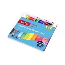 Lets Boya Kalemi 24 Renk Aquarel Metal Kut. L-4724 Sulu Kuru Boya