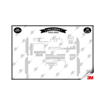 Lada Samara 1992- 2002 Torpido Konsol Trim Göğüs Maun Kaplama Set 36 Parça Gümüş
