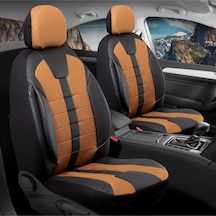 Nissan Pulsar Lüx Deri Detaylı Oto Koltuk Kılıfı Ön Arka Takım Vista Tarçın