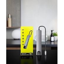 Type-c Hub 2 Usb3.0, Sd/ms, 4k Hdmı, Rj45 Model Xucz Apple MacBook Uyumlu çeviriciiiiii-4