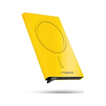 Wrapsol Magsafe Mekanizmalı Kartlık Rfid Korumalı Alüminyum Otomatik Kredi Kartlık Renkli Parlak Saks Mavi Metalik Sarı Metalik Sarı