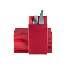 Airlaid Bordo Peçete 40x40 Cepli 50'li