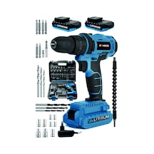 Böhrer Bh-dbl Profesyonel Koffer 58 V 5 Ah Çift Akülü Dark Blue +24 Parça Vidalama Matkap Seti