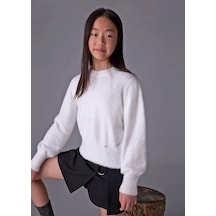 Kız Kazak 25kmyr7308 Krem Kız Kazak 25kmyr7308 Krem