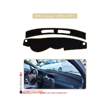 Opel Corsa C 2001-2011 Torpido Koruma Halısı Bej Kenar