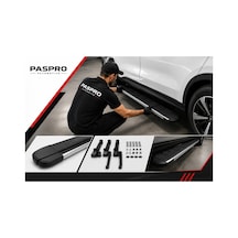 Vw Tayron 2024+ Oem Yan Basamak Seti 193 Cm Kaymaz Yüzey Alüminyum Braket Dahil Siyah