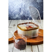 Elegance Kapaklı Bölmeli Baharatlık