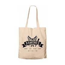 Ramones 1974 Krem Kanvas Bez Çanta Krem