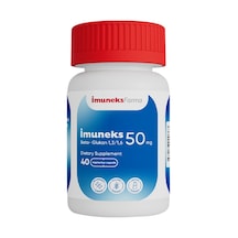 İmuneks Farma İmuneks 50 mg Beta Glukan (1,3/1,6) içeren Takviye Edici Gıda  40 Kapsül