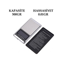 Dijital Hassas Elektronik Cep Terazi Taşınabilir 500gr 0.01gr