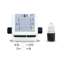 Öğretim Mührü 2'si 1 Arada Ek Ve Çıkarma Silindir Damgası Yeniden Kullanılabilir Hesaplamalı Matematik Eğitim