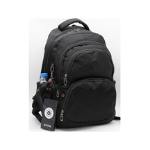Bvt-34600 Su Itici Kumaş Okul Çantası Unisex Sırt Çantası Siyah Siyah Siyah Siyah