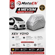 Xev Yoyo Elektrikli Micro Araba Brandası Gri Oto Branda Su Geçirmez Dört Mevsim Uv İki Katmanlı Dış Ortam Örtü