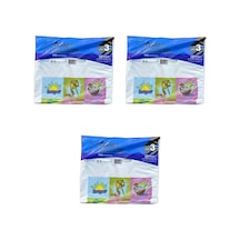 Arma Baskılı Mini Blok Poşet Torba - No : 3 - 30 x 50 CM - Beyaz - 100 Adetlik 3 Paket