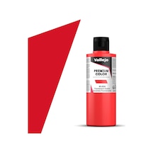 Vallejo 63034 200 Ml. Scarlet Fluo, Premium Rc Color Serisi Model Boyası Renkli