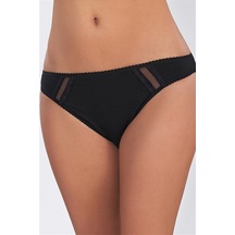 Çift Kaplan Kadın Dantelli Siyah Külot 615 - 4xl Siyah