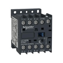 Schneider Electric LC1K0601M7 Tesys K Kontaktör 3P 6A AC3 220VAC 1NK