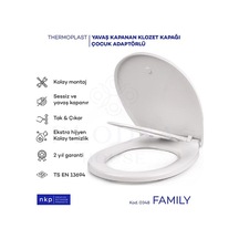 Family C Model Çift Kullanımlı Klozet Kapağı Küçük&büyük Çocuk Ad