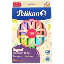 Pelikan Signal Textmarker 10 Lu Pastel Renkler Fosforlu Kalem Set