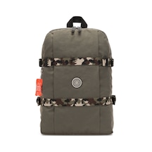 Kipling KIPLING Tamiko Orta Boy Sırt Çantası GRİ COOL MOSS COMBO