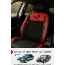 Thor Tay Tüyü Oto Koltuk Kılıfı Tofaş Kartal-şahin-doğan-serçe-tempra Uyumlu Kırmızı