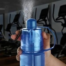 Serinletici Spreyli Suluk Kırılmaz Matara 600Ml Özel Gıda Pet Süp