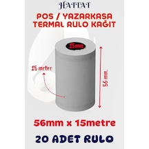 Tr Pos Termal Kağıt 56mmx15 Metre Pos Cihazı, Yazar Kasa, Bilgi Fişi, Sıramatik Ve Her Tip Termal Rulo Yüksek Kali